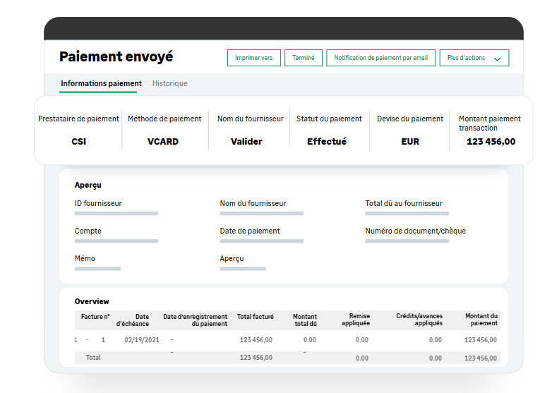 Sage Intacct Paiement